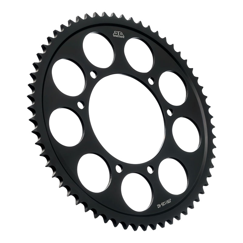 Couronne JT Sprockets adaptable Aprilia 125 SX 2018-2024 428 62 DTS acier noir