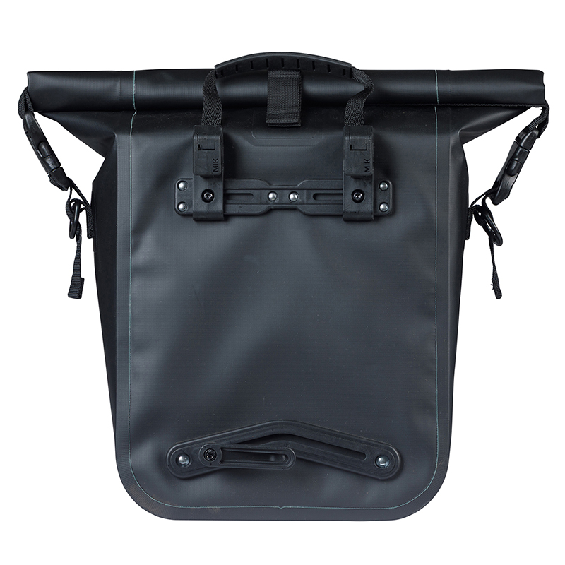 Sacoche arrière vélo latérale Basil Rivo Waterproof 12-15L noir (38x14x25cm) - vue 5