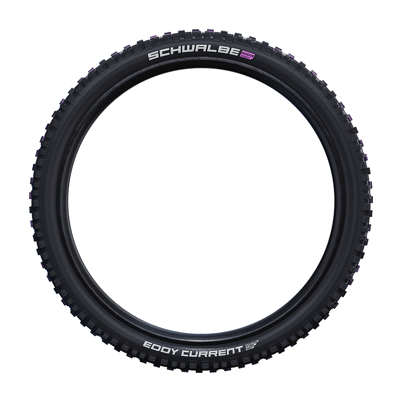 Pneu VTT Schwalbe Eddy Current Front Addix Super Trail 29 x 2.60 Tubeless Ready TS Homologué VAE E50 - vue 3