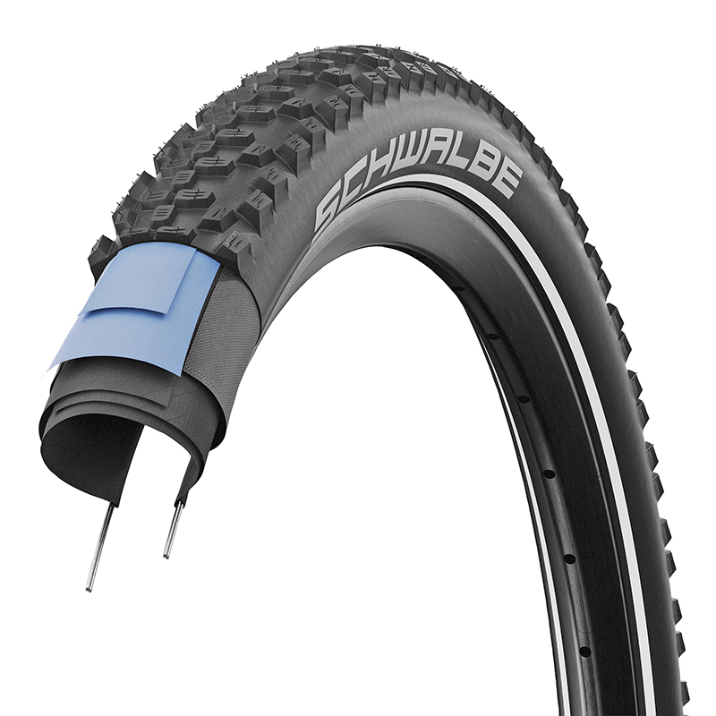 Pneu VTT Schwalbe Smart Sam Addix Performance 29 x 2.35 noir TR - vue 3