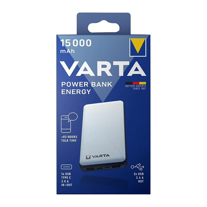 Batterie externe Varta Energy 15000 mAh avec chargeur sans fil - vue 5