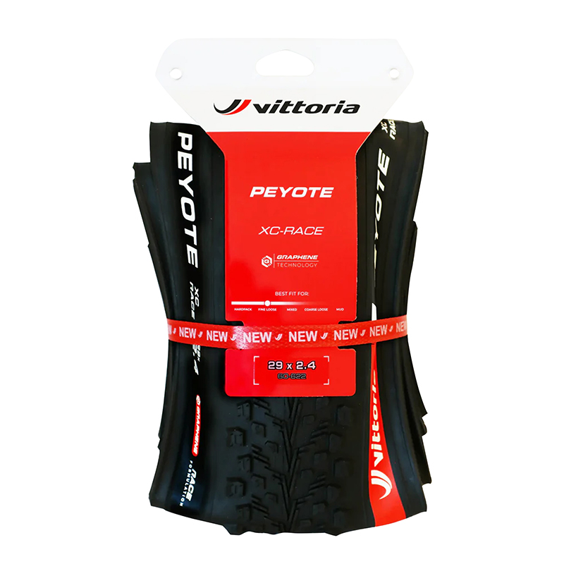 Pneu VTT 29 x 2.40 Vittoria Peyote XC Trail Graphene 2.0 noir tubeless ready TS - vue 3
