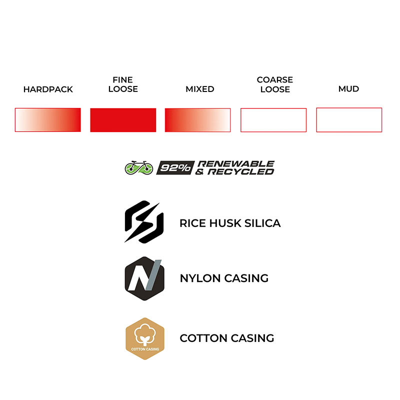 Pneu gravel Vittoria Terreno T30 Fine Loose Race 700 x 45 tubeless ready marron foncé - vue 6