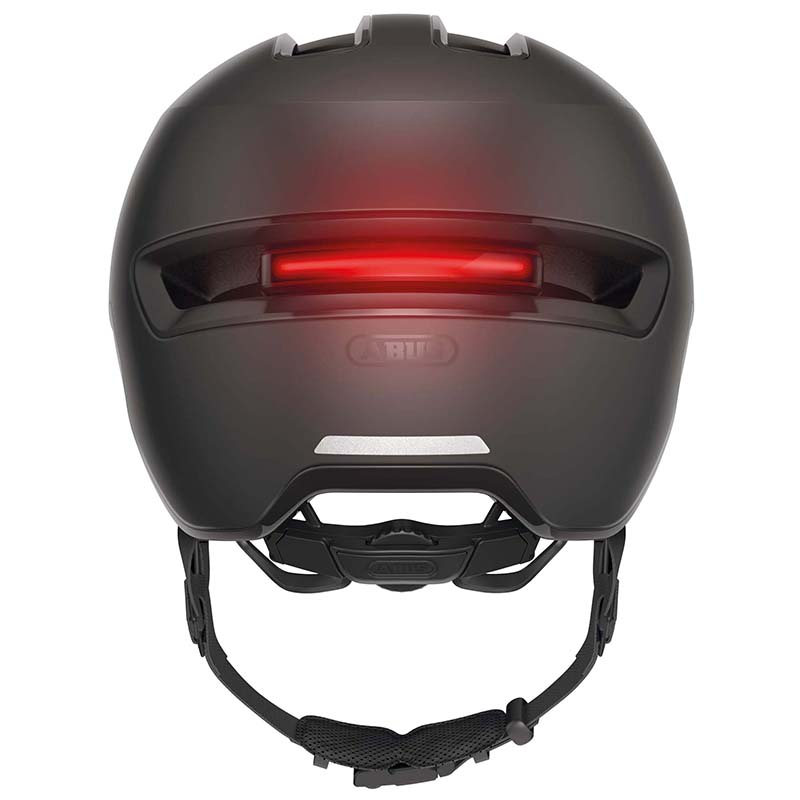 Casque vélo adulte Abus HUD-Y Ace velours noir éclairage intégré taille M (54-58 cm) - vue 3