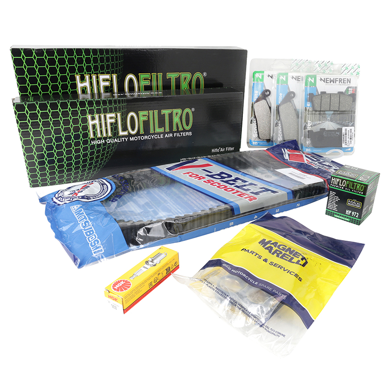 Kit entretien maxiscooter Yamaha 400 XMAX 2013-2016 plaquettes organiques 9 pièces Sélection P2R Premium - vue 2