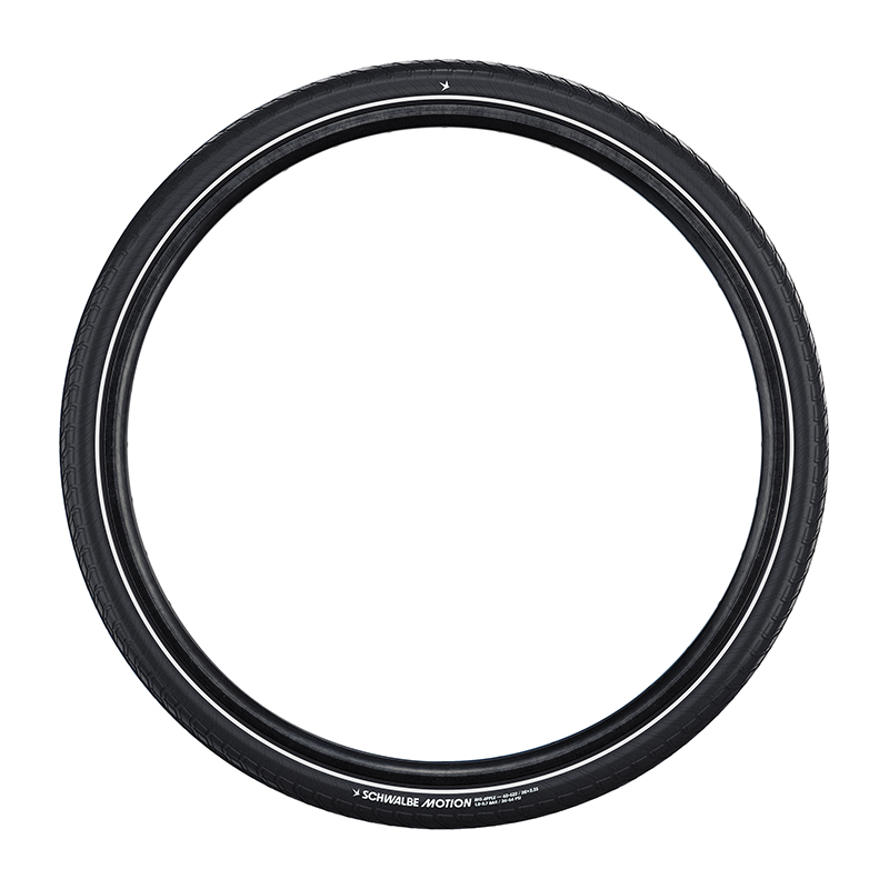 Pneu VTT urbain VAE 29 x 2.00 Schwalbe Big Apple TR noir (50-622) renfort Race Guard flanc Reflex homologué VAE E50 - vue 3