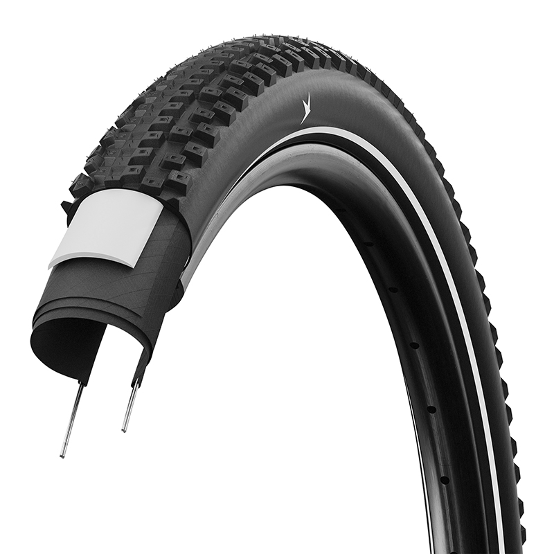 Pneu VTT Schwalbe Advancer Hybrid 27,5 x 2,35 TR noir Puncture-Guard Reflex - vue 3
