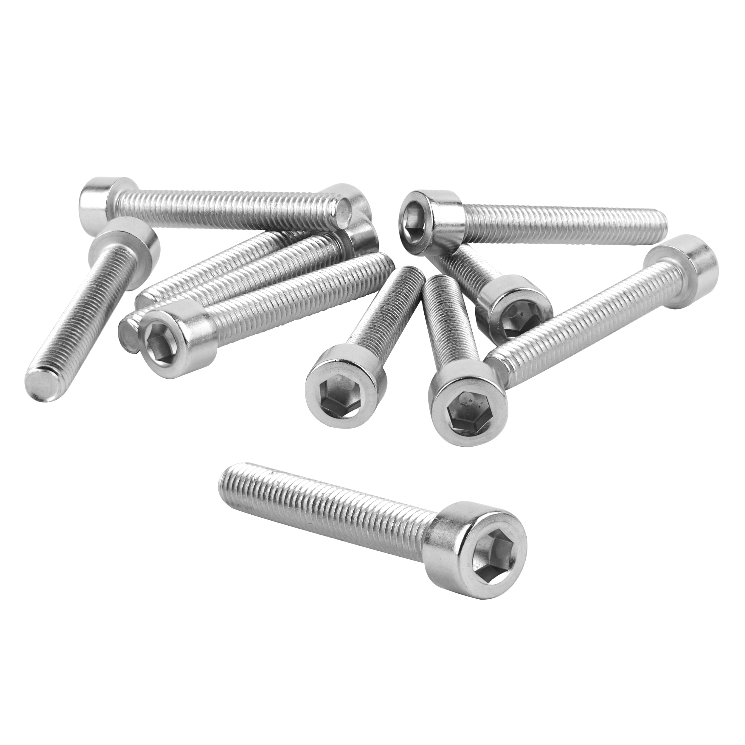 Vis CHC 6 pans creux M6 x 40 mm chrome P2R (sachet de 10 pièces)