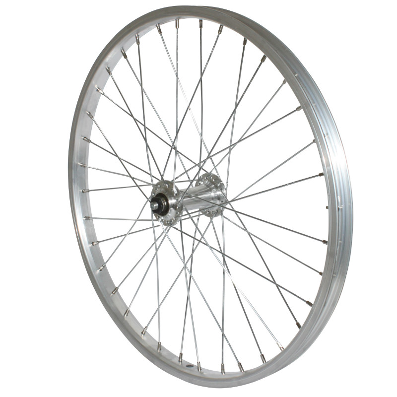 Roue VTT VELOX 20" alu patin blocage moyeu alu jante 21C avant