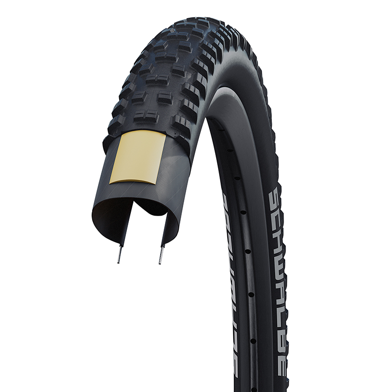 Pneu VTT 27.5 x 2.60 Schwalbe Tough Tom noir TR renfort K-Guard (65-584) - vue 3