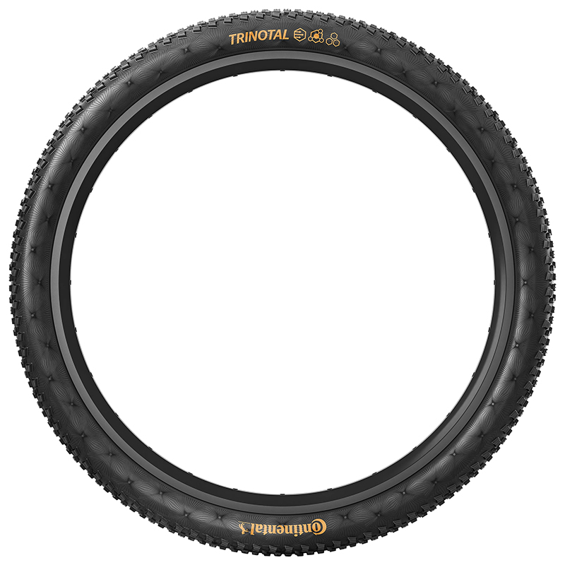 Pneu VTT 27.5 x 2.40 Continental Trinotal Trail Grip Noir Tubeless Ready TS - vue 3