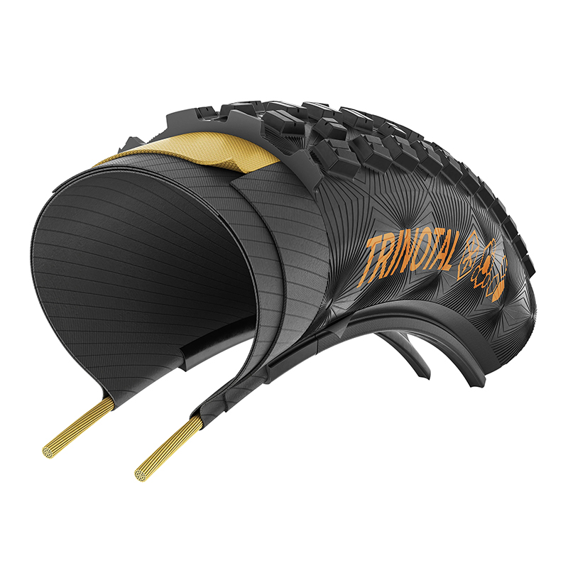 Pneu VTT Continental Trinotal Trail Grip 29 x 2,20 Tubeless Ready TS noir - vue 4