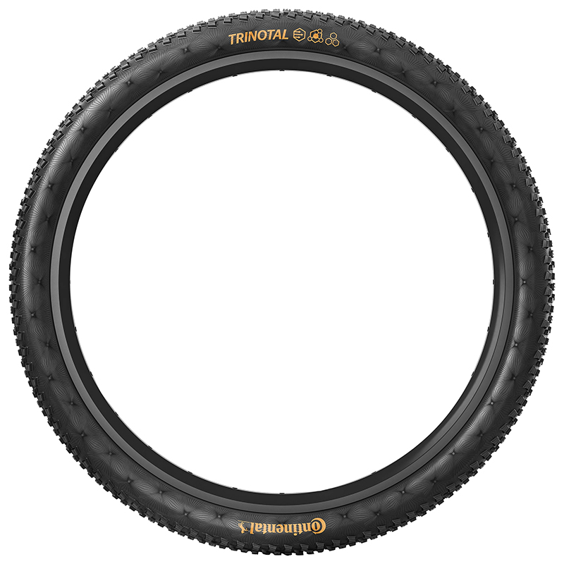 Pneu VTT 29 x 2.40 Continental Trinotal Trail Grip Noir Tubeless Ready TS - vue 3
