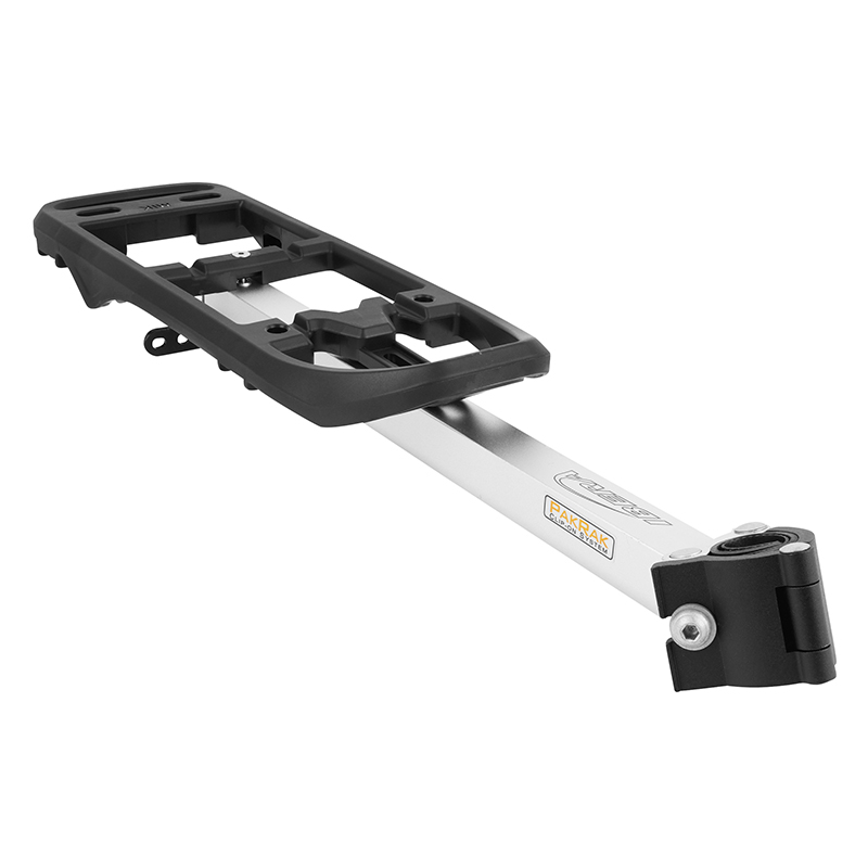 Porte-bagages vélo arrière Ibera aluminium noir fixation rapide sur tige de selle 25,4-31,8 mm - vue 2