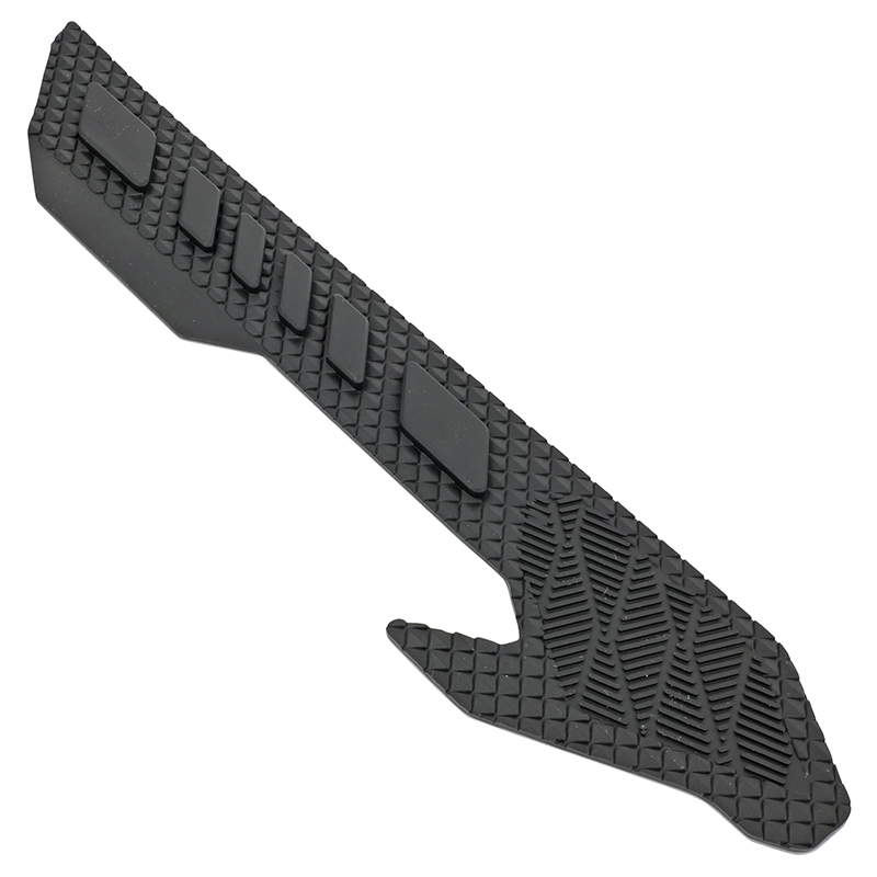 Protection cadre VTT noir silicone autocollant base arrière 300X50X4 mm P2R