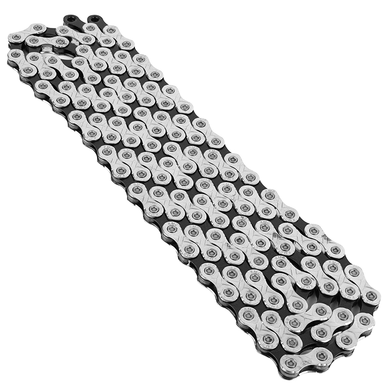 Chaîne vélo 10V route-VTT Newton KMC X10 argent-noir 136 maillons compatible Shimano-SRAM avec connecteur - vue 2
