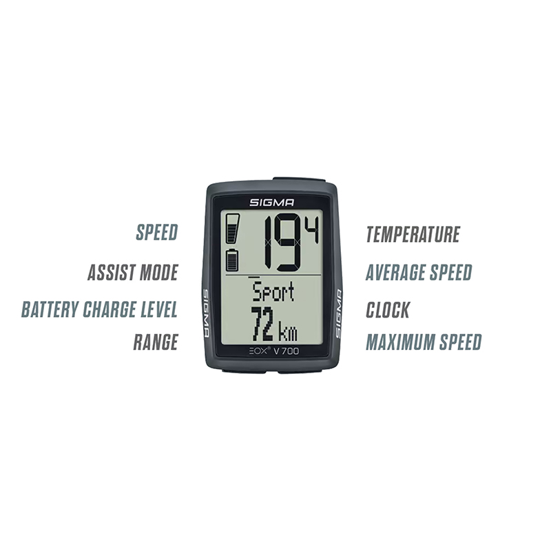 Compteur Sigma pour vae - trottinette eox view 700 - vue 4