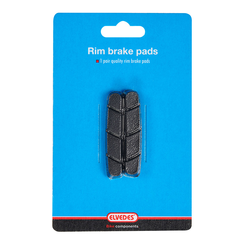 Patin de frein route Elvedes pour campagnolo sur jante aluminium 55 MM noir (1 paire) - vue 2