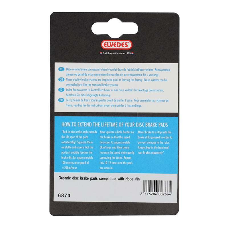 Plaquettes de frein VTT Elvedes Magura Marta SL 2002-2008 soft organic - vue 3