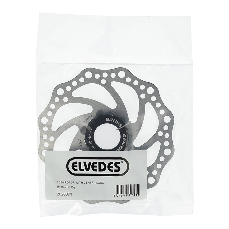 Disque de frein Elvedes 140 mm Centerlock argent épaisseur 1,8 mm - vue 2