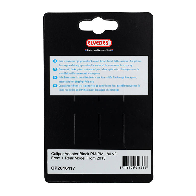 Adaptateur rehausse frein à disque VTT post-mount avant Elvedes 160 mm pour disque 180 mm - vue 4