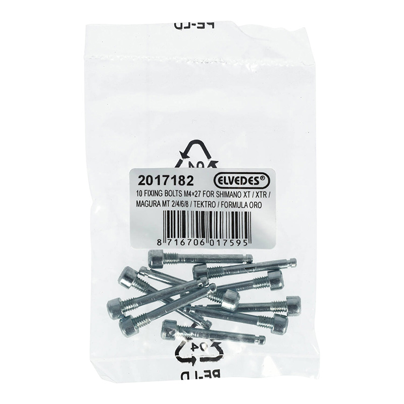 Goupille frein à disque M4 x 27 Elvedes pour Shimano XT-XTR, Magura MT2-4-6-8, Tektro et Formula Oro (lot de 10) - vue 2