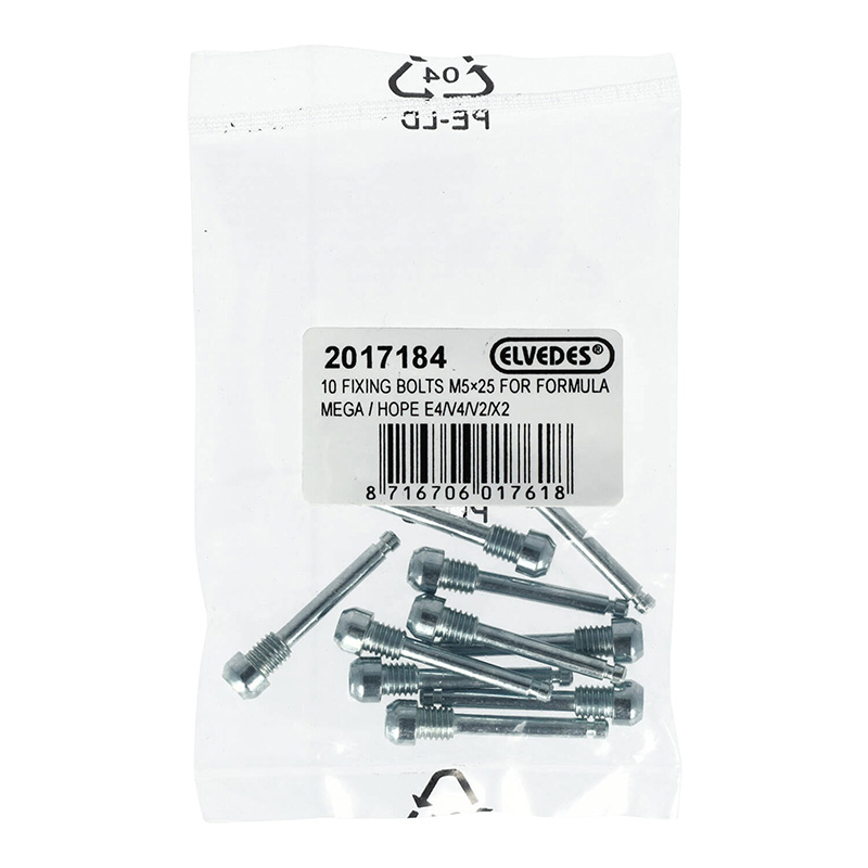 Goupille frein à disque M5 x 25 Elvedes pour Formula Mega et Hope E4-V4-X2-V2 (lot de 10) - vue 2