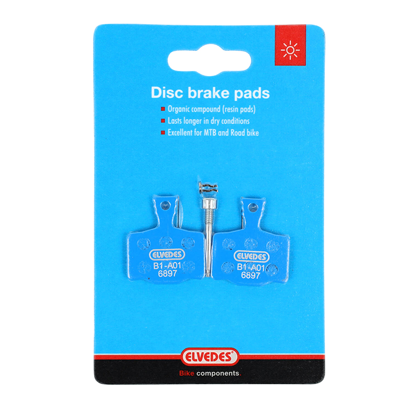 Plaquettes de frein VTT Elvedes soft organic Magura MT2-MT4-MT6-MT8 (paire) - vue 2