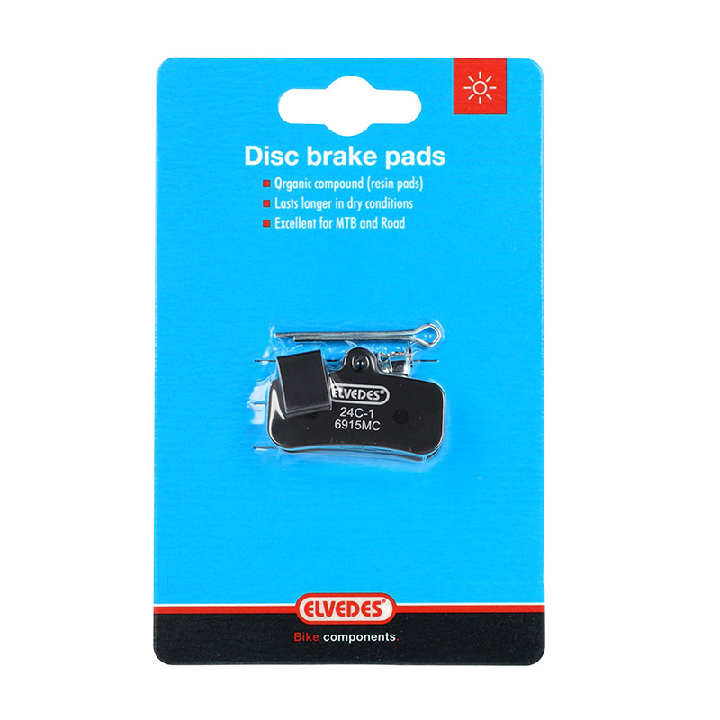 Plaquettes de frein VTT Elvedes semi-métalliques pour Tektro M530F, M535, E740, E745, T737, T740, T745, Q13RS - vue 2