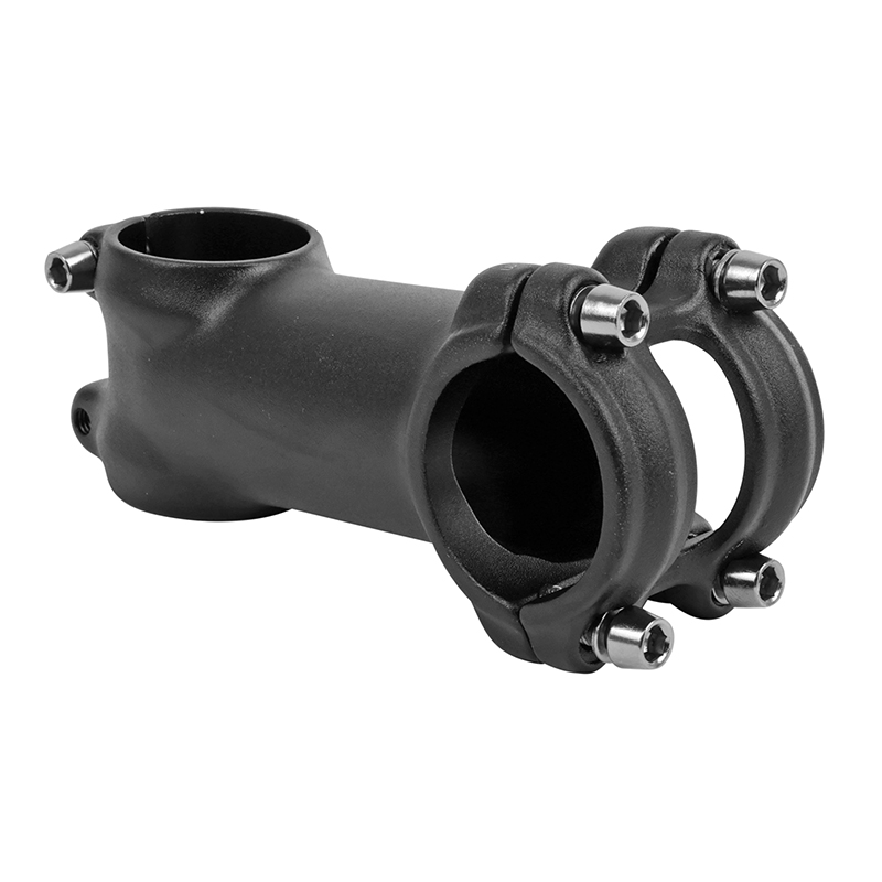 Potence route-VTT aluminium 6061 noir 31,8 mm 80 mm pour pivot fourche 1"1/8 (28,6 mm) angle ±7°
