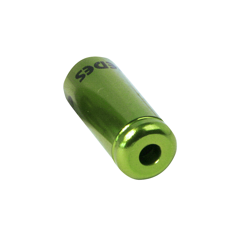 Embout de gaine de frein 5 mm alu vert étanche Elvedes (lot de 10) - vue 2