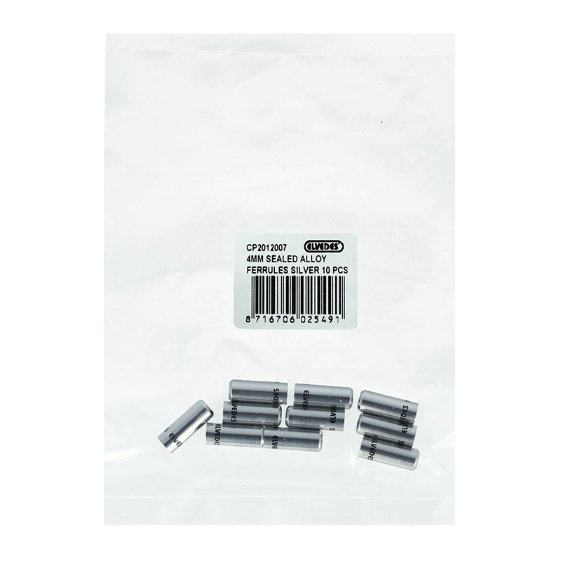 Embout de gaine dérailleur 4,2 mm alu argent ELVEDES (lot de 10) - vue 3