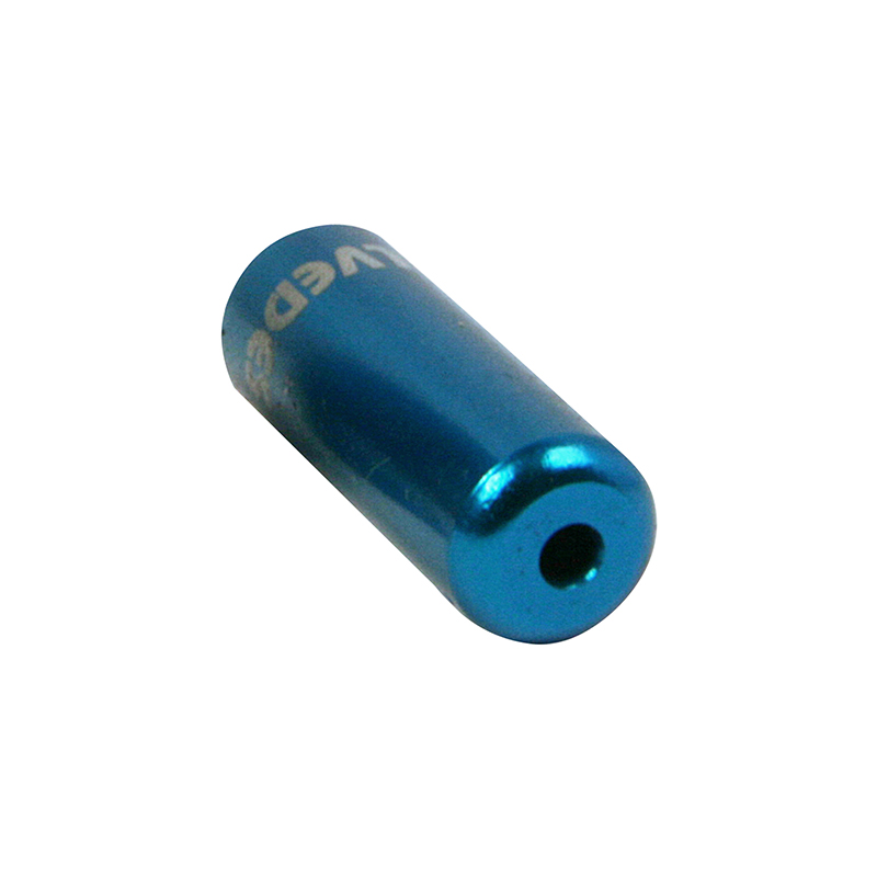 Embout de gaine dérailleur 4,3 mm alu bleu étanche Elvedes (lot de 10) - vue 2