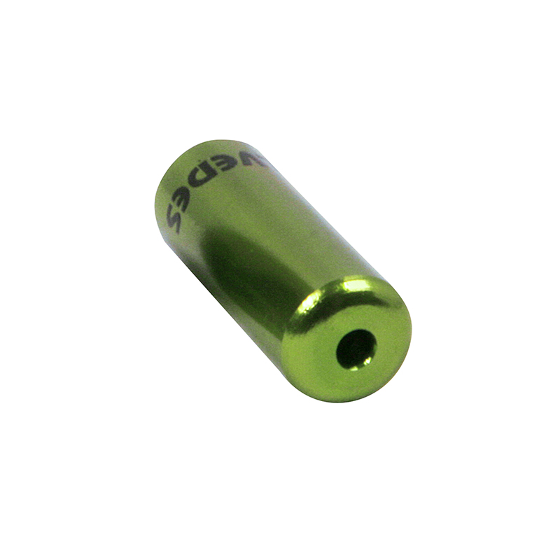 Embout de gaine dérailleur 4,3 mm alu vert étanche Elvedes (lot de 10) - vue 2