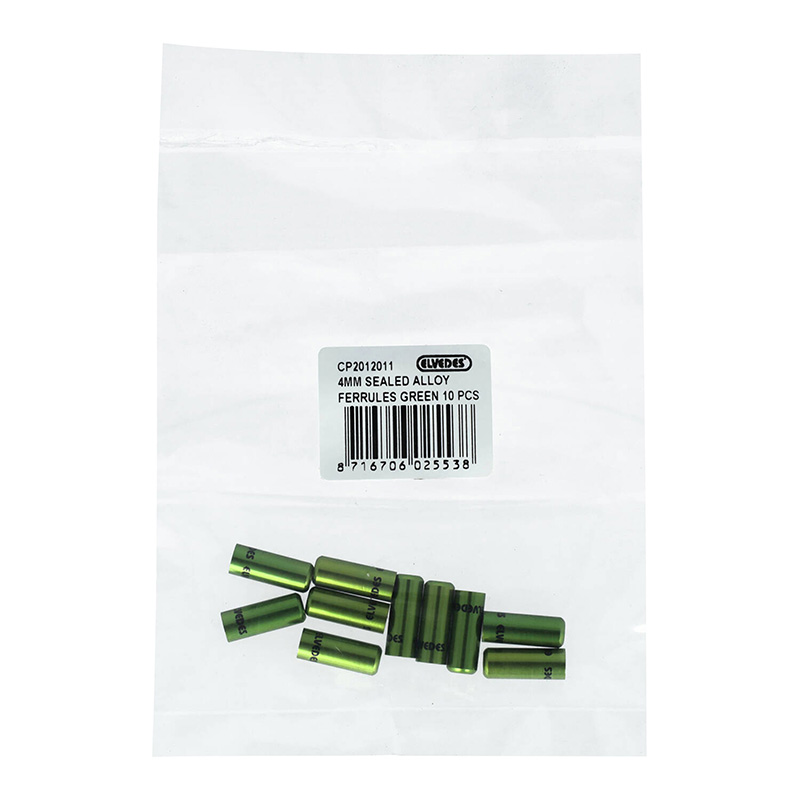 Embout de gaine dérailleur 4,3 mm alu vert étanche Elvedes (lot de 10) - vue 3