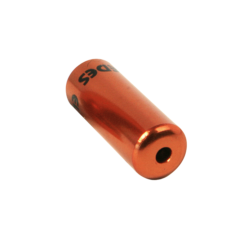 Embout de gaine dérailleur 4,3 mm alu orange étanche Elvedes (lot de 10) - vue 2