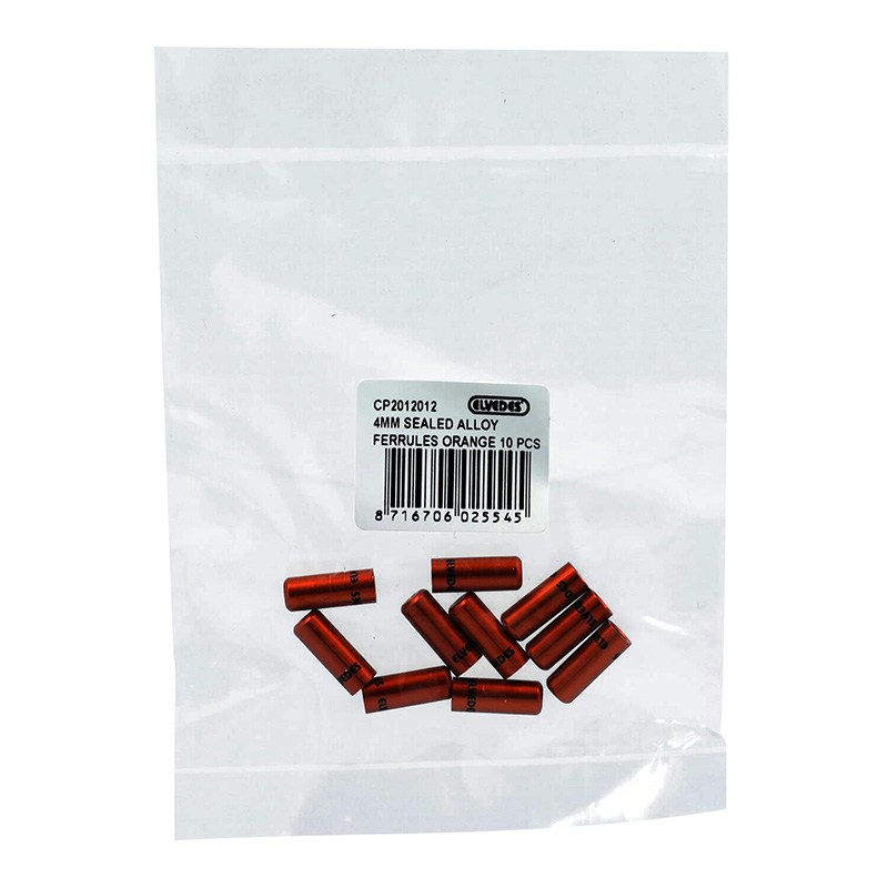 Embout de gaine dérailleur 4,3 mm alu orange étanche Elvedes (lot de 10) - vue 3