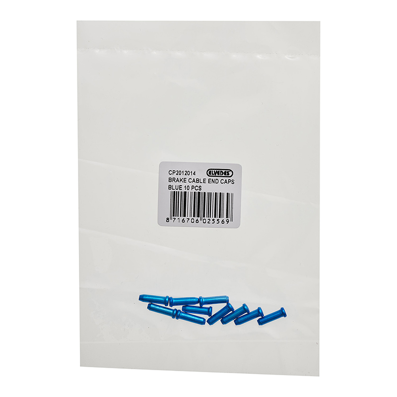 Embout de câble dérailleur-frein Elvedes 2,3 mm alu bleu (vendu par 10) - vue 3