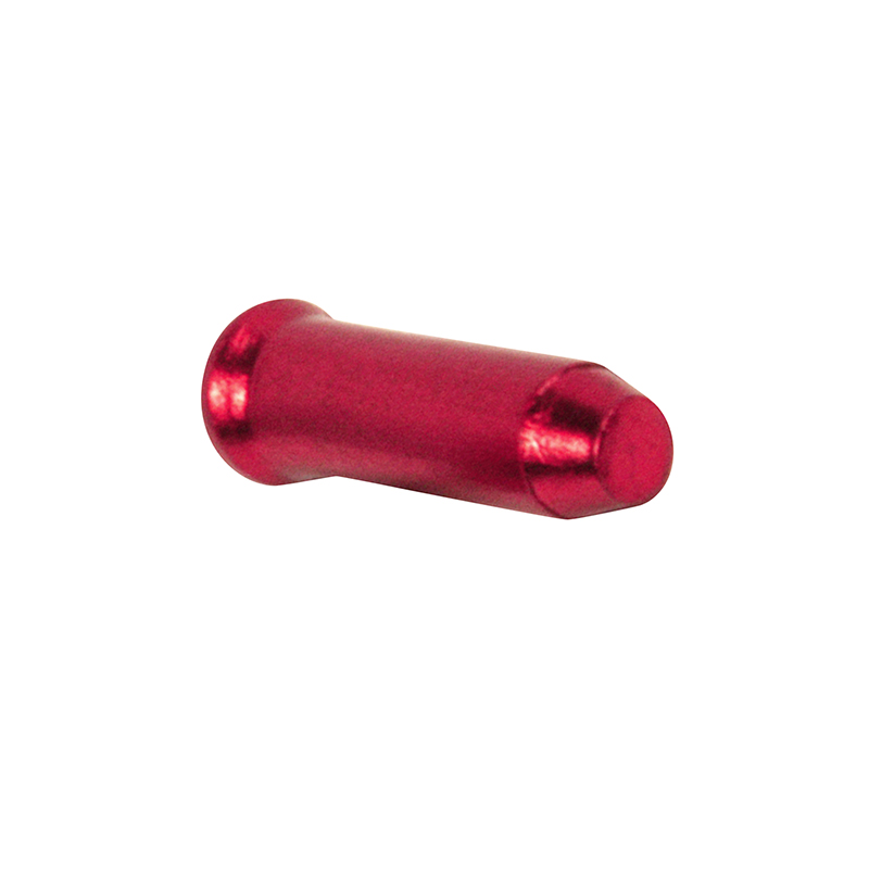 Embout de câble dérailleur-frein Elvedes 2,3 mm aluminium rouge (lot de 10) - vue 2