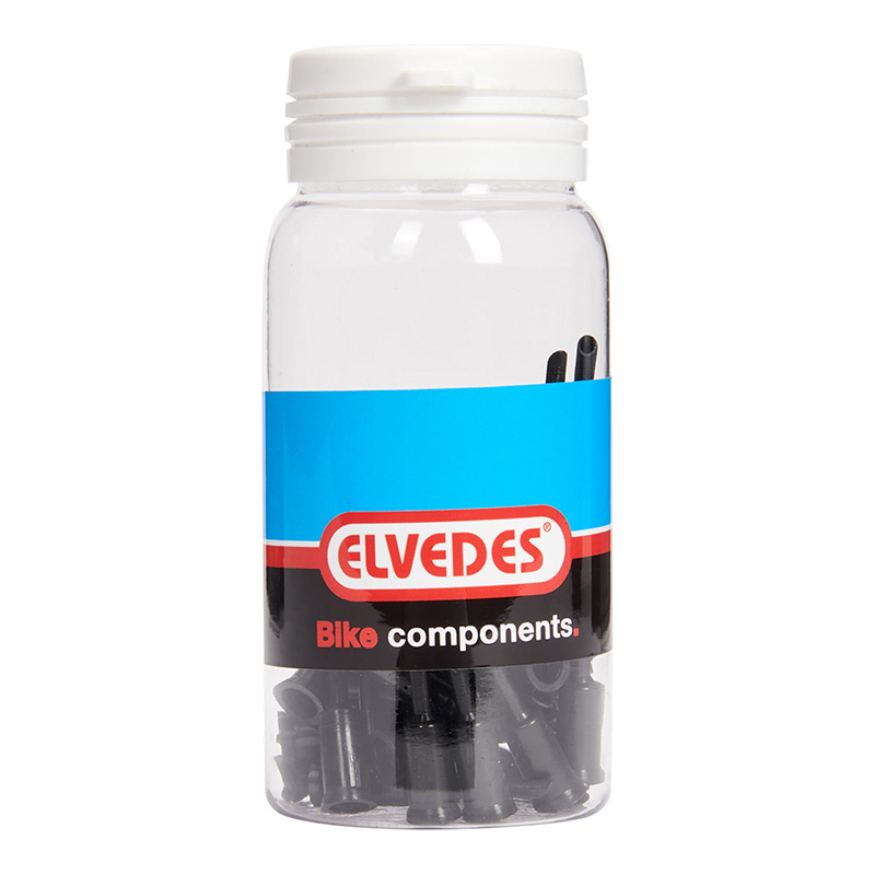 Embout de gaine Elvedes avec guide noir 5 mm (lot de 50) - vue 3