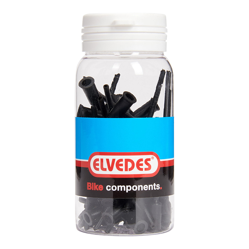 Embout de gaine Elvedes avec guide noir 4,3 mm (lot de 50) - vue 3