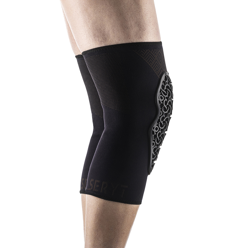 Genouillères VTT SERYT Flow Alps antibactérien antidérapant sans couture noir L-XL - vue 2
