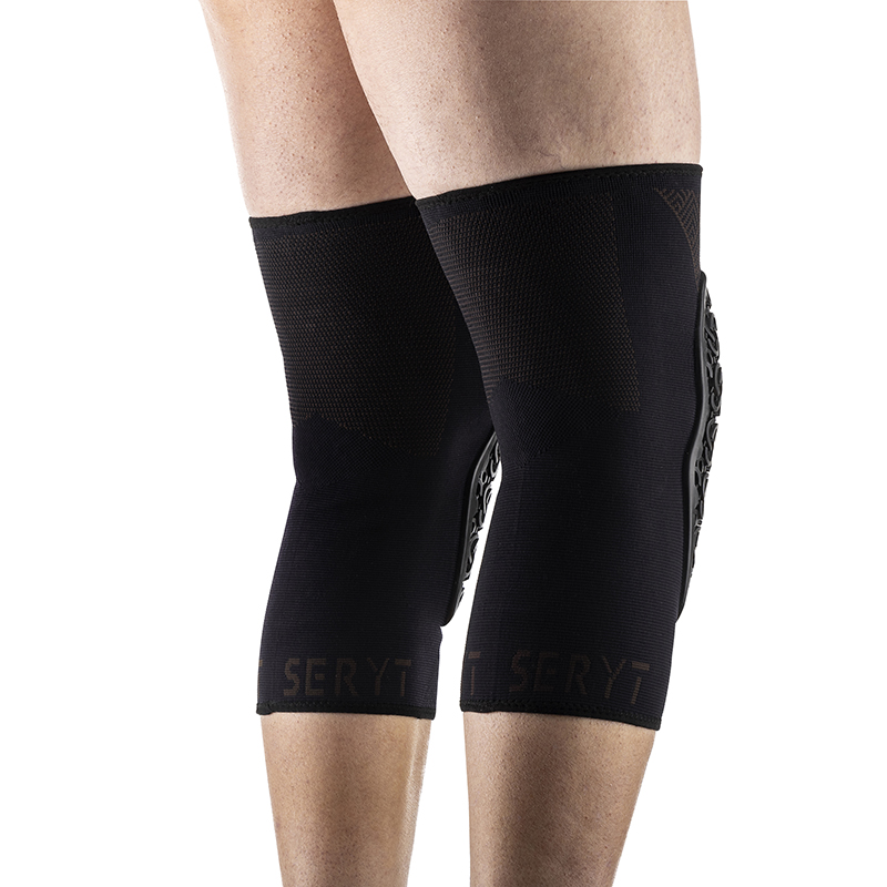 Genouillères VTT SERYT Flow Alps antibactérien antidérapant sans couture noir L-XL - vue 3