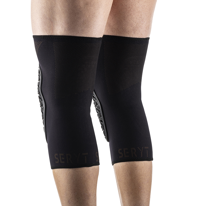 Genouillères VTT SERYT Flow Alps antibactérien antidérapant sans couture noir L-XL - vue 5