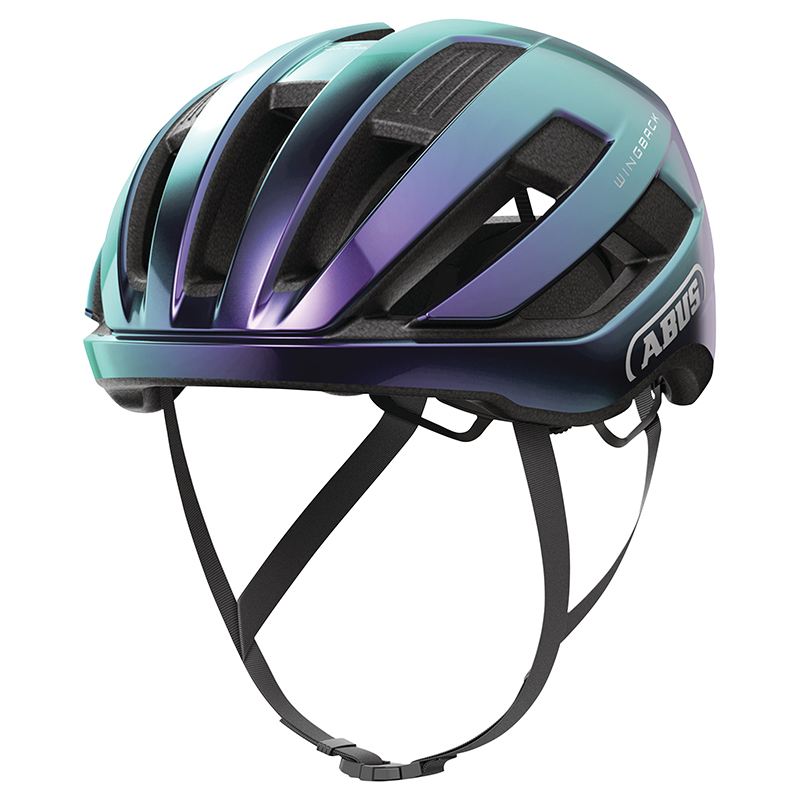 Casque vélo adulte Abus Wingback Flip Flop route urbain violet-vert brillant taille M (54-58 cm) - vue 2