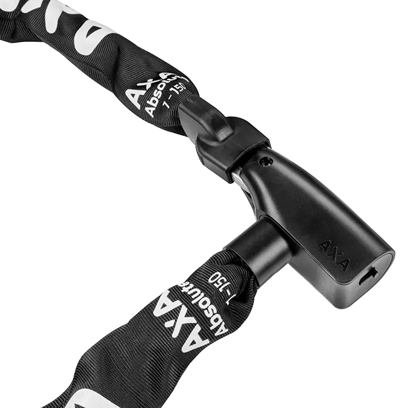 Antivol velo chaine a cle Axa absolute diam 7 MM L1.50M noir - securite niveau 9-15 - vue 3