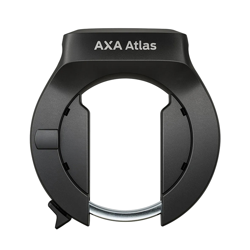 Antivol vélo fer à cheval AXA Atlas noir avec fixation (71-95 mm, écart pneu 44 mm, clé rétractable, sécurité niveau 14-15) - vue 3