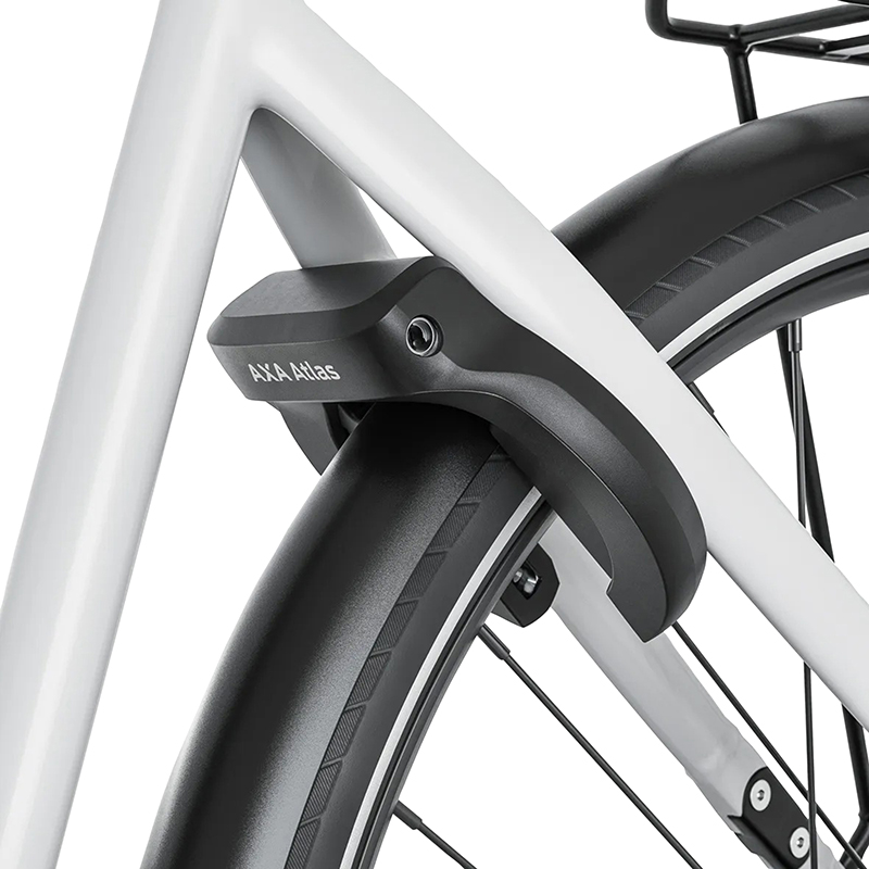 Antivol vélo fer à cheval AXA Atlas noir avec fixation (71-95 mm, écart pneu 44 mm, clé rétractable, sécurité niveau 14-15) - vue 8