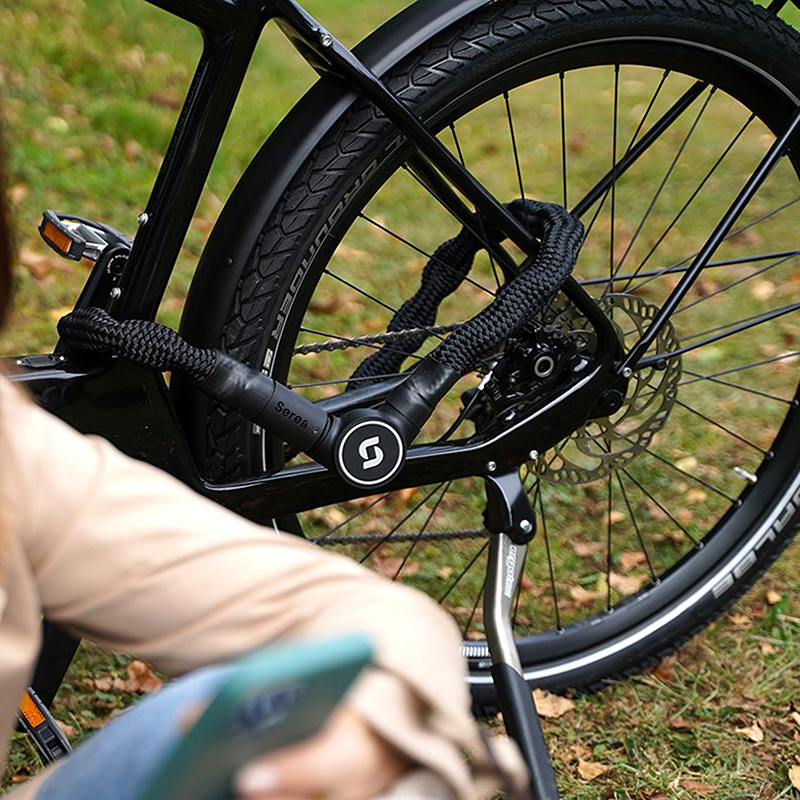 Antivol chaîne vélo Serea Bold diam 8 MM longueur 125 CM noir NFC niveau sécurité 13-15 - vue 3