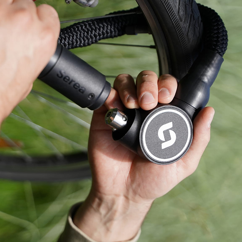 Antivol chaîne vélo Serea Swift diam 8 mm longueur 125 cm noir - Déverrouillage smartphone NFC - vue 3